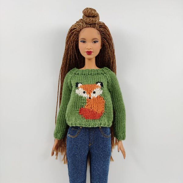 Barbie doll fox sweater