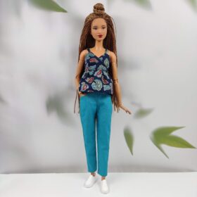 Blouse and pants for barbie