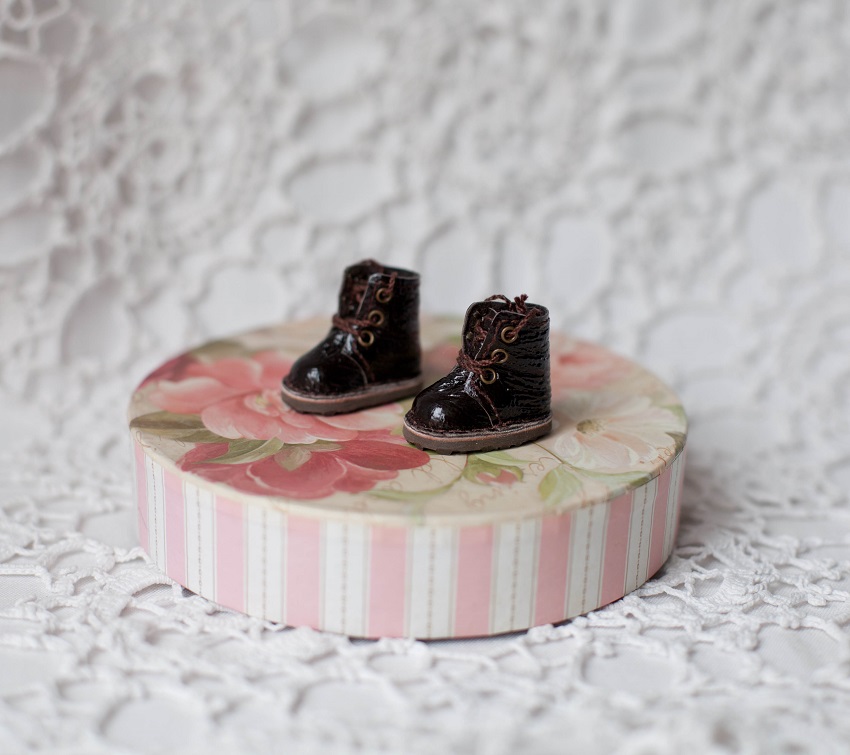 Boots for Blythe doll, Brown shoes for doll 12 inch 4 IMG 5824