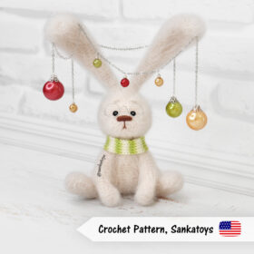 rabbit christmas tree crochet pattern