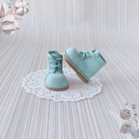 Paola Reina blue boots, Doll Shoes with shoelaces, Genuine Leather Doll footwear, Shoes for Paola Reina, Doll accessories