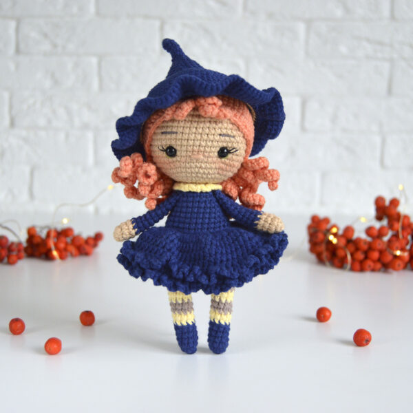 amigurumi witch doll