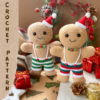 Gingerbread man toy crochet pattern