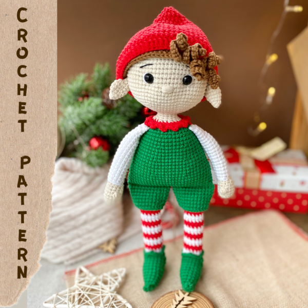 Christmas Elf doll crochet pattern