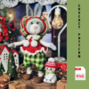 crochet toy bunny in christmas clothes