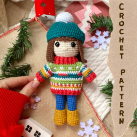 Winter doll crochet pattern