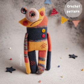 Crochet pattern cute monster