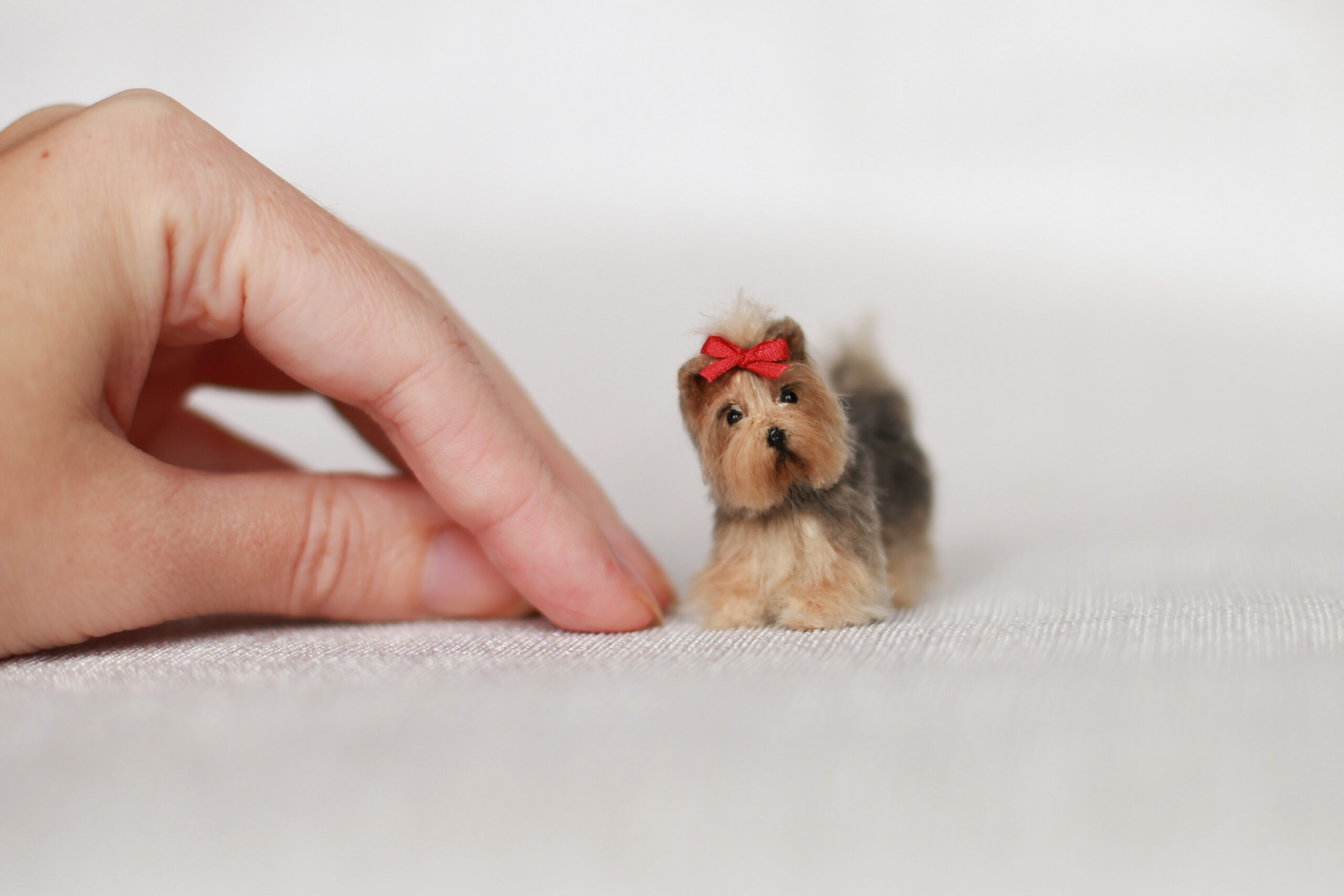 Miniature Realistic Yorkie OOAK Yorkshire Terrier Dog 1 to 6 Scale