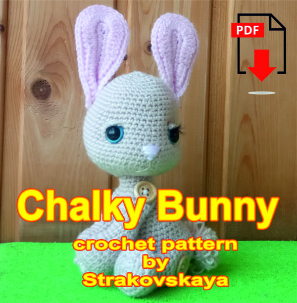 Chalky Bunny eng crochet pattern pdf Strakovskaya