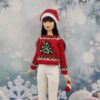Red Christmas Barbie sweater
