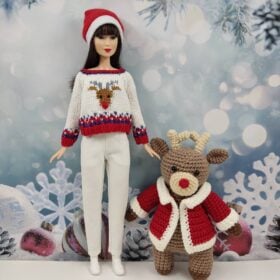 Barbie reindeer sweater