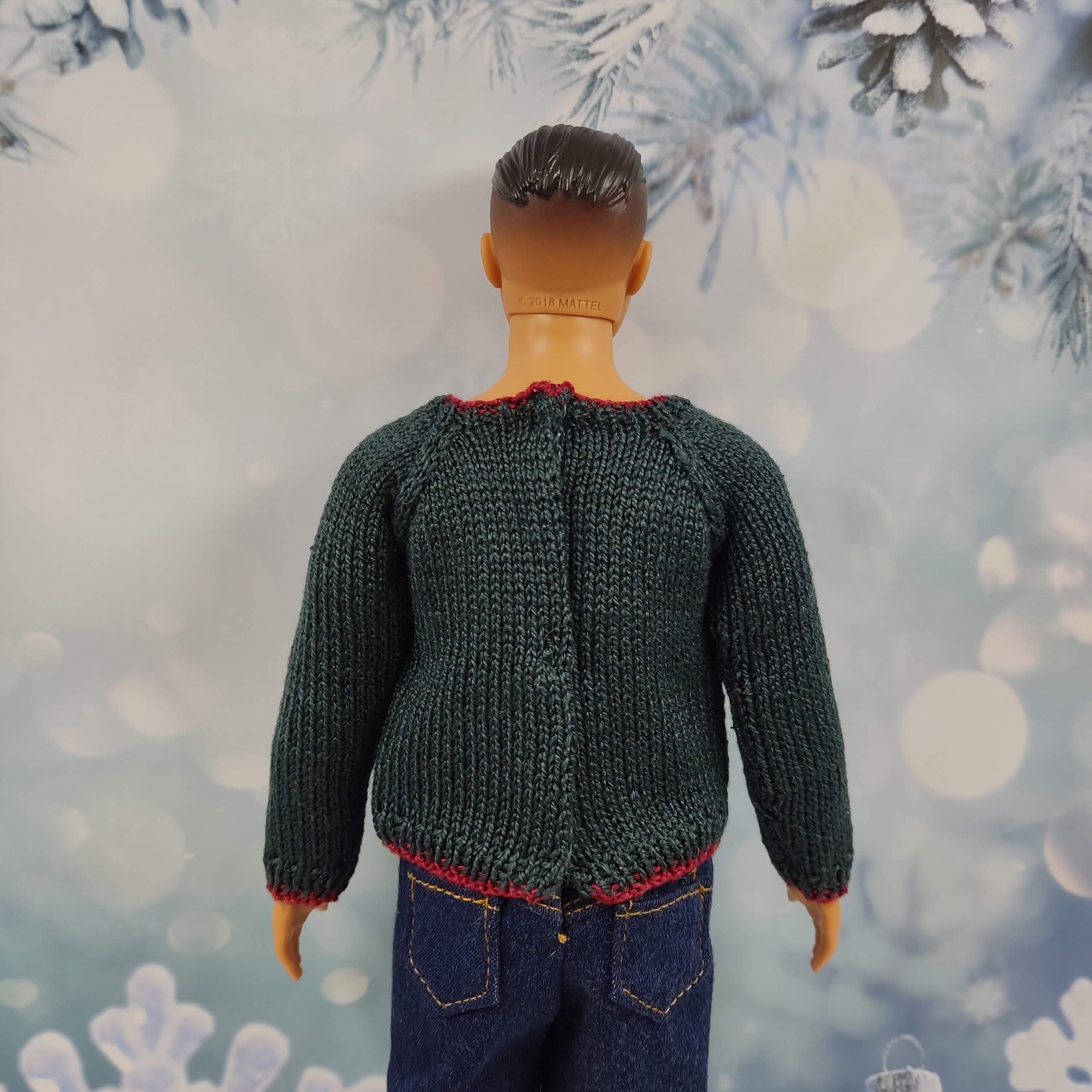 Ken doll clothes, Ken Christmas sweater