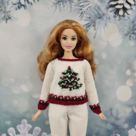 Barbie curvy Christmas sweater