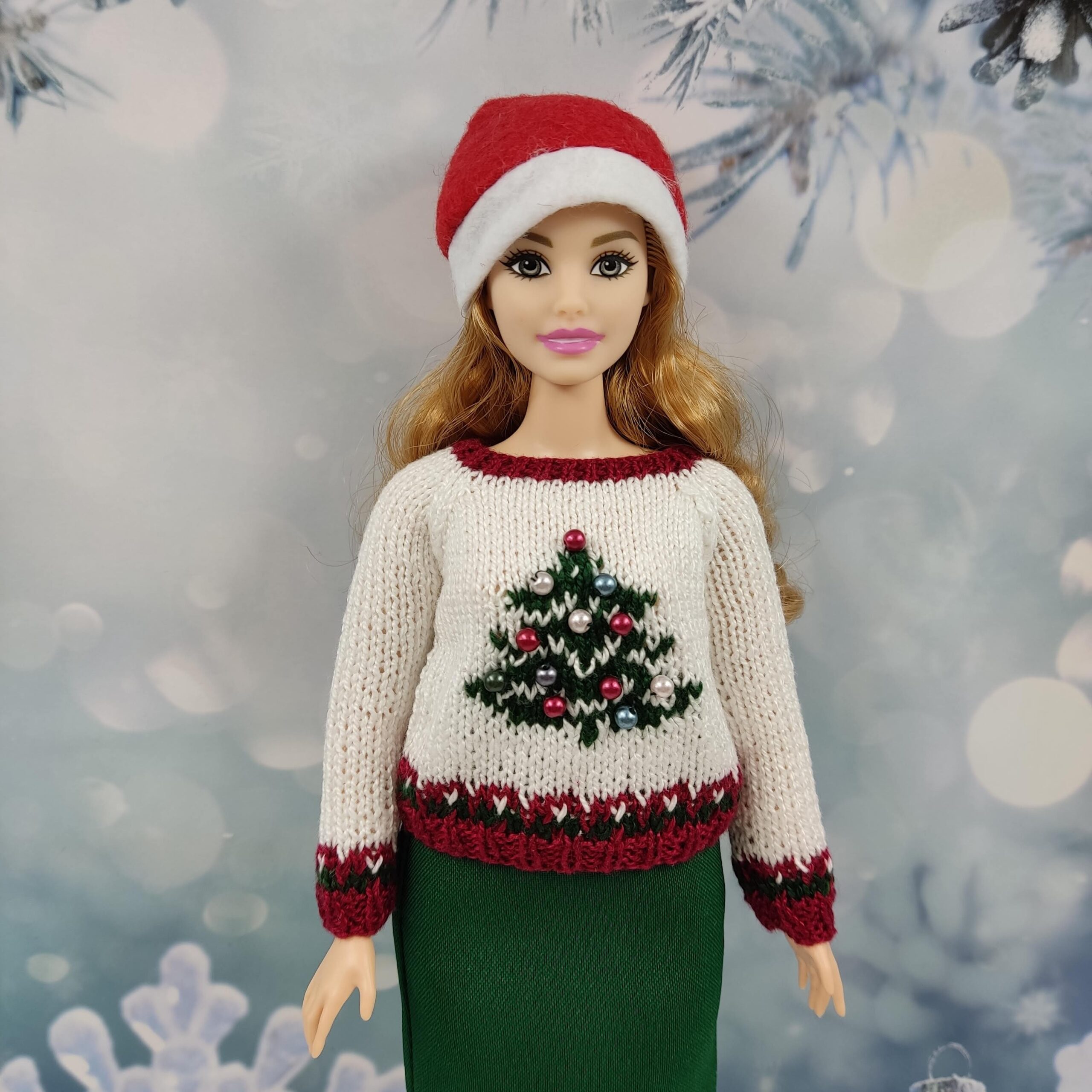 Barbie doll deals christmas clothes