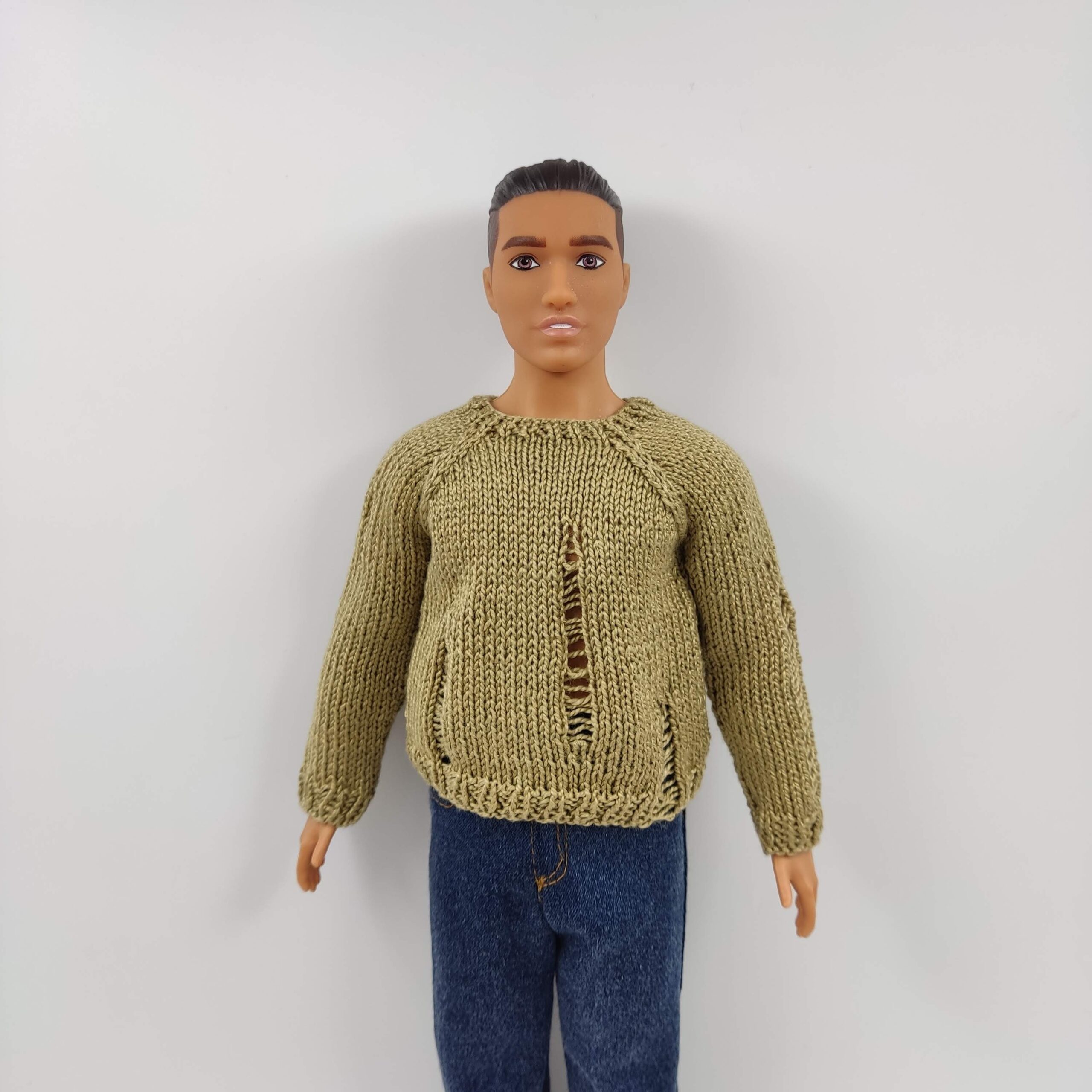Ken doll clothes  Custom sweater 24 colors