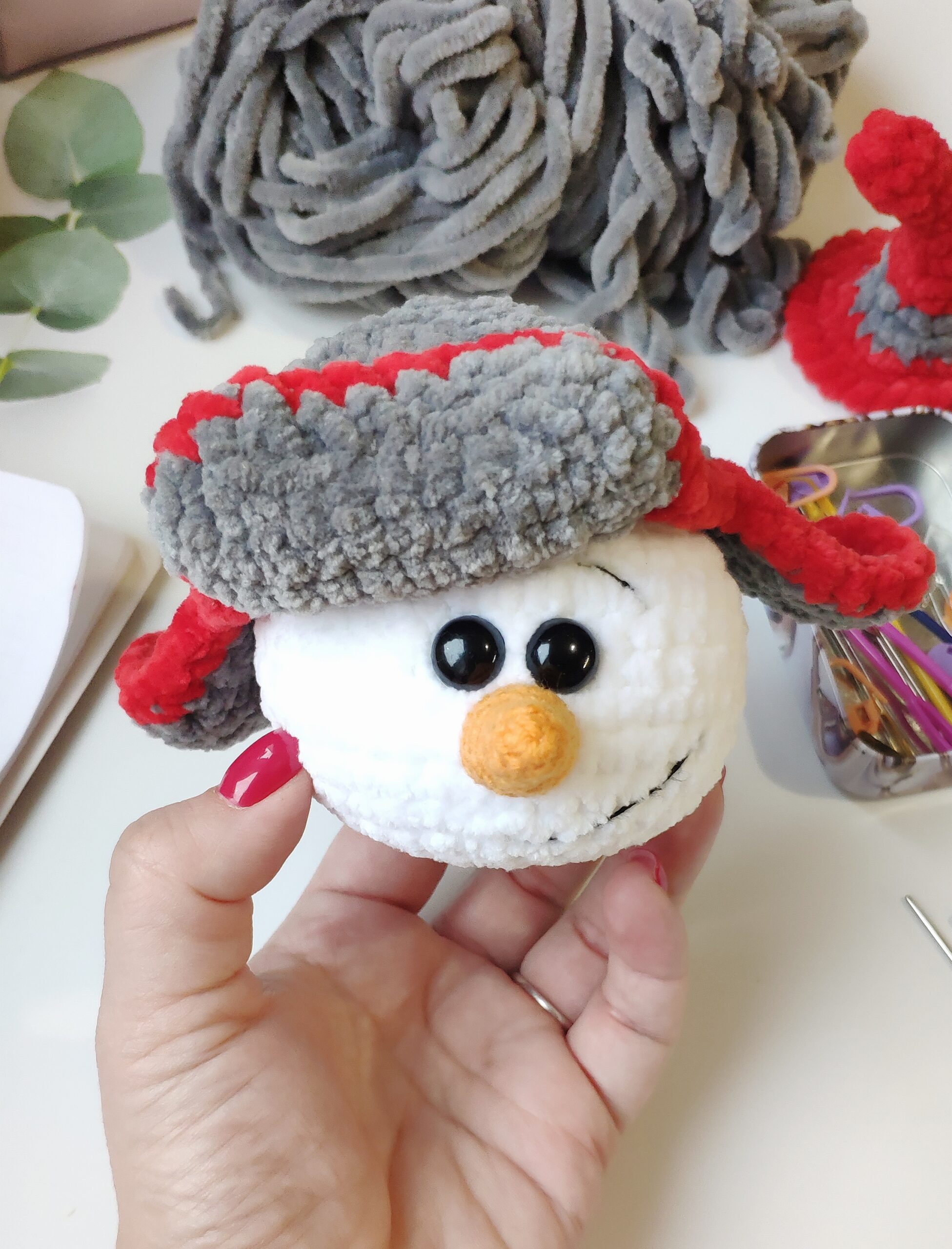 christmas-snowman-easy-crochet-pattern-4-in-1-dailydoll-shop