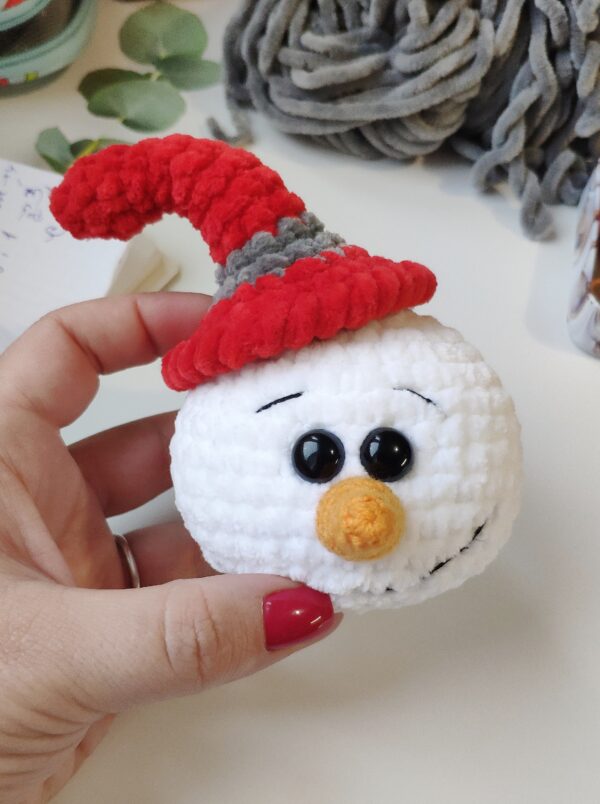 Snowman easy crochet pattern