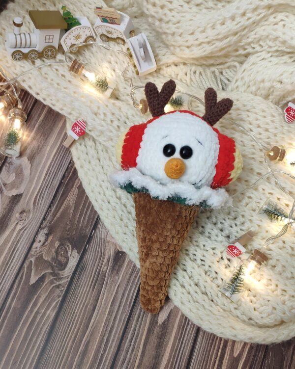 Snowman Ice Cream crochet pattern