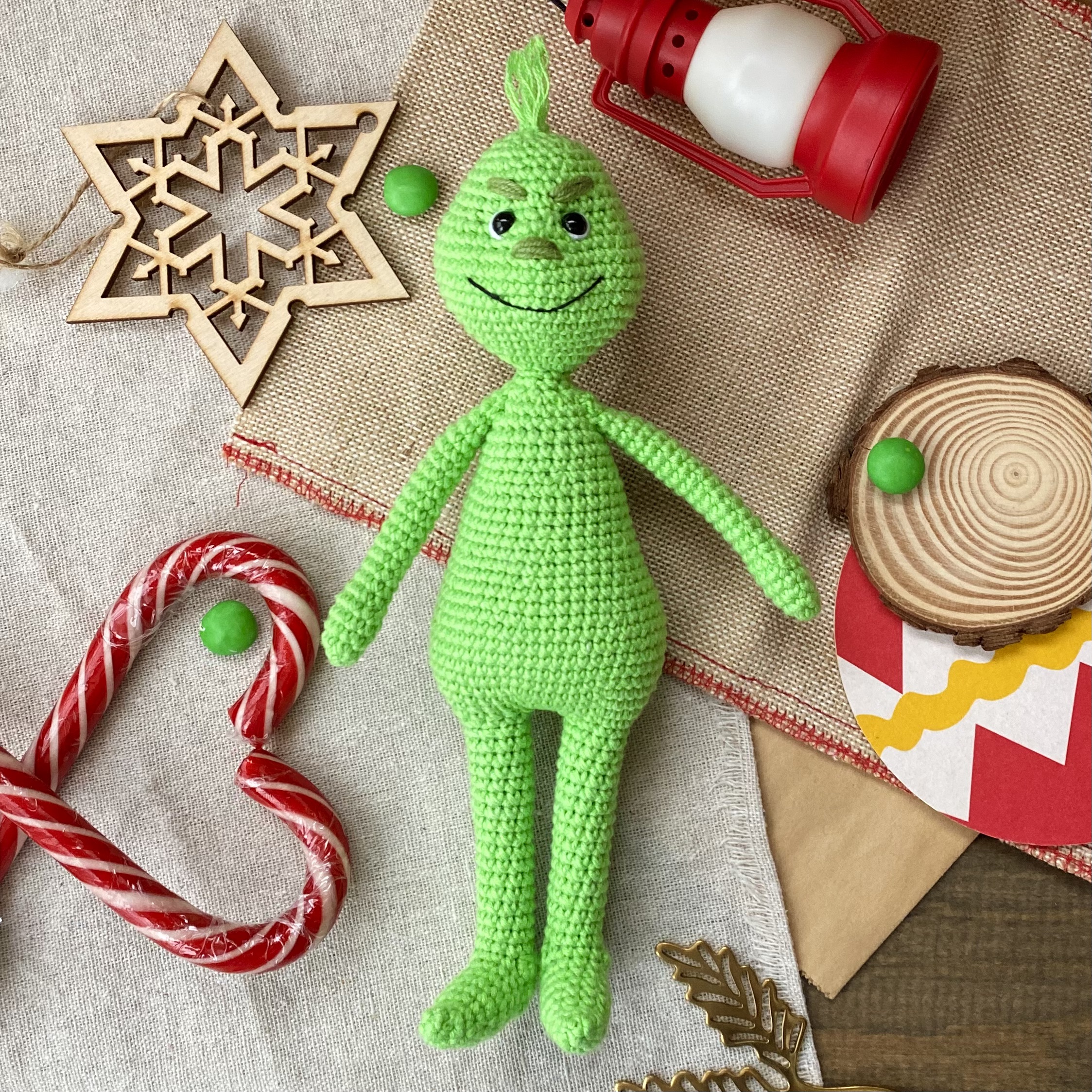 Squishy the Grinch How the Grinch Stole Christmas Whoville Squishmallow  Crochetmallow Pillow Handmade Crochet Amigurumi Plush Toy 