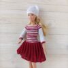 Knitted-dress-for-Barbie-doll