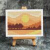 Cross Stitch Pattern Miniature Painting for Dollhouse