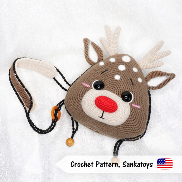 christmas bag reindeer crochet pattern