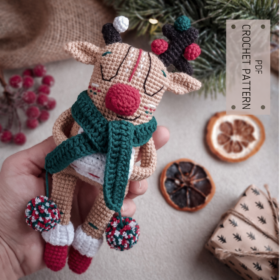 CROCHET PATTERN Christmas Deer