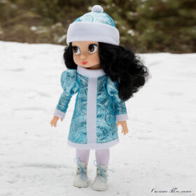 Disney Animators 40 cm Dress Snow Maiden + cap for doll pattern