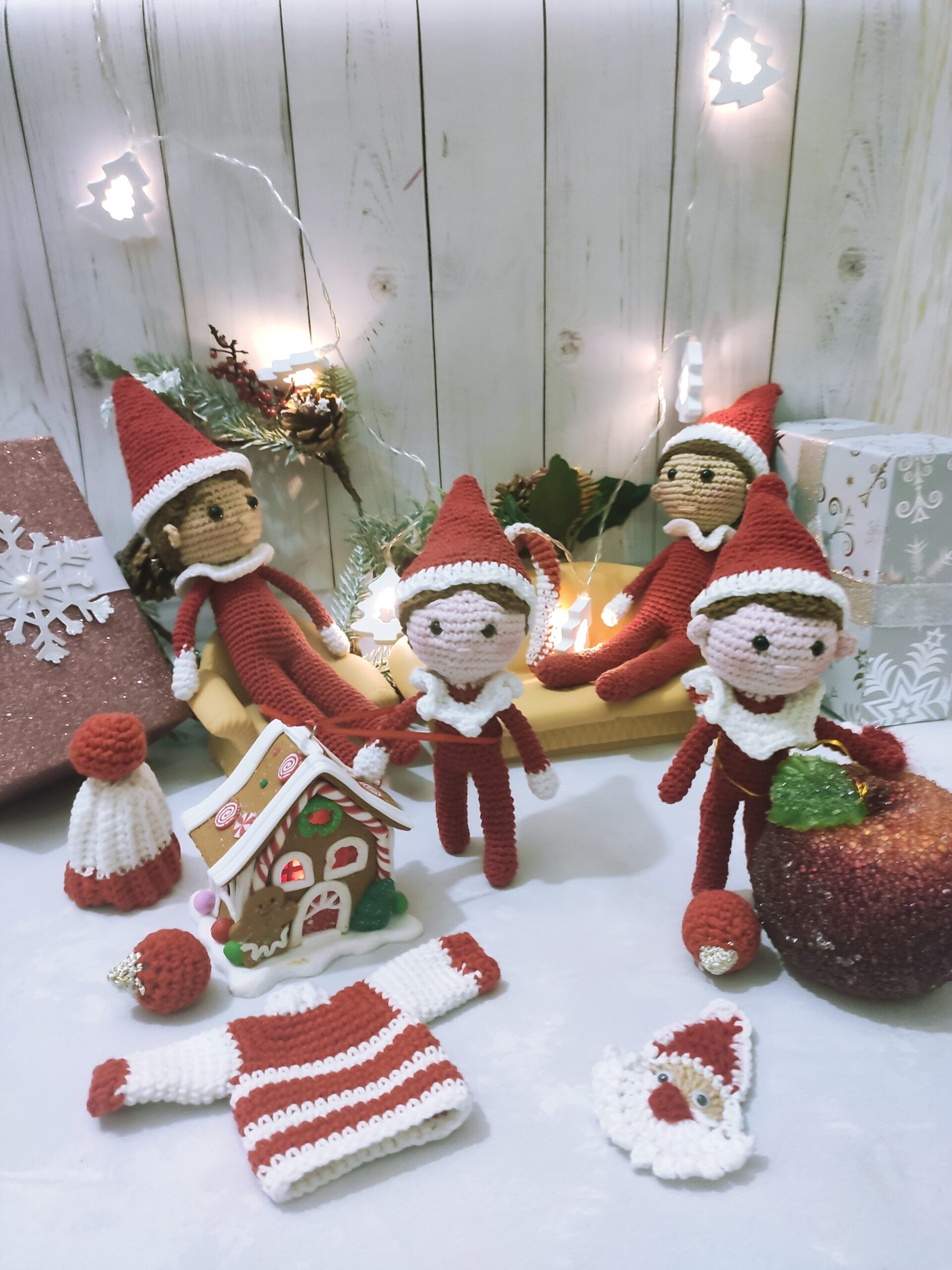Christmas Elf PATTERN, Crochet Elf, Amigurumi Elf 5 inch (10cm) 2 1661807083727 scaled
