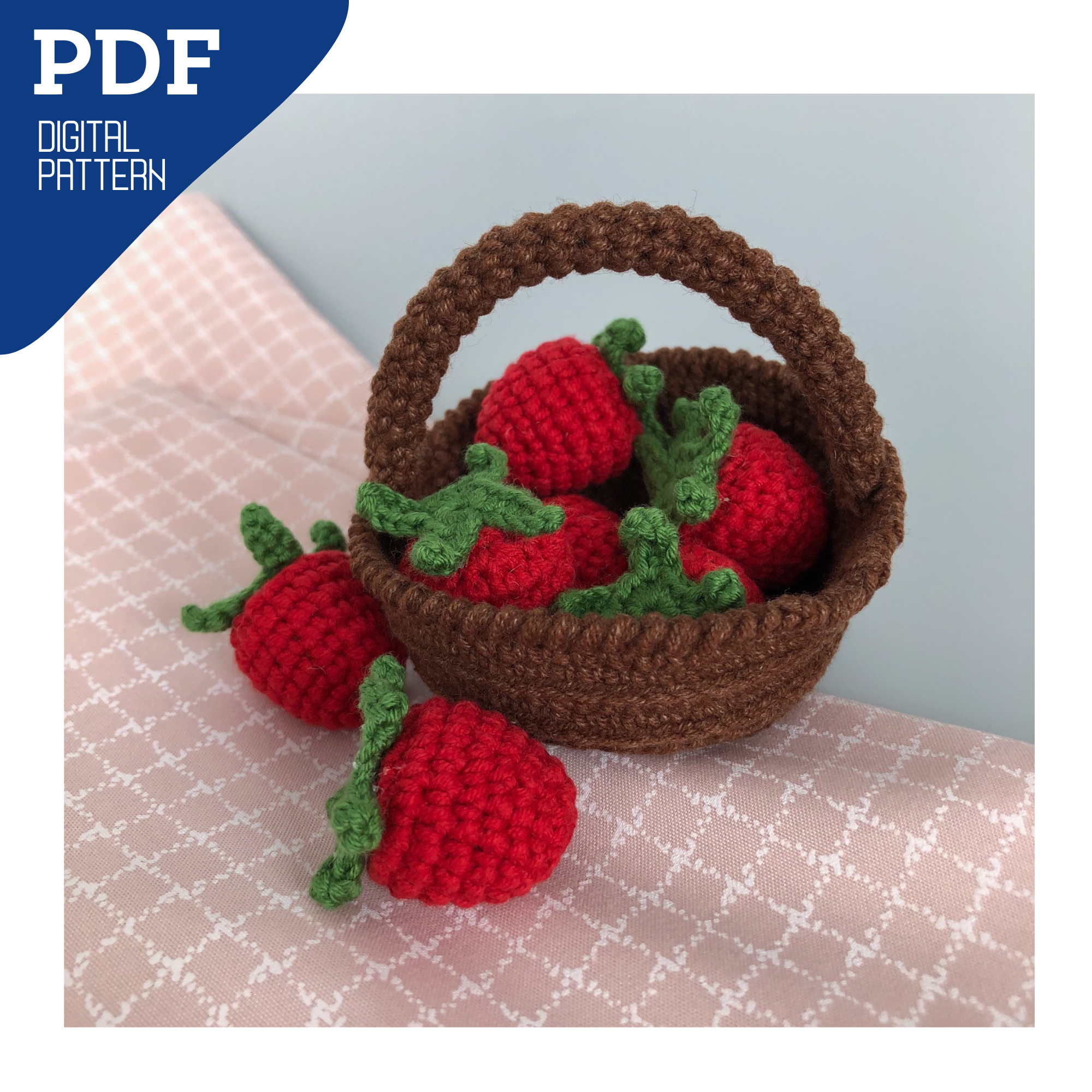 Strawberry miniature book crochet pattern  Crochet projects, Crochet,  Crochet books