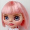 Blythe doll custom with pink hair