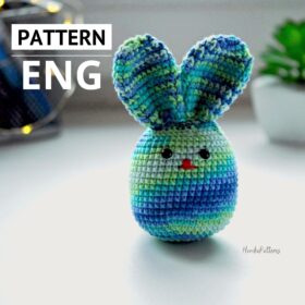 Christmas bunny pattern