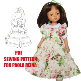 doll dress pdf pattern