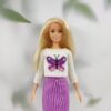 Purple butterfly sweater for Barbie