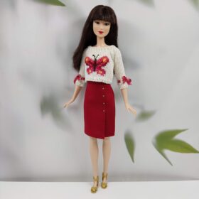 Barbie red butterfly