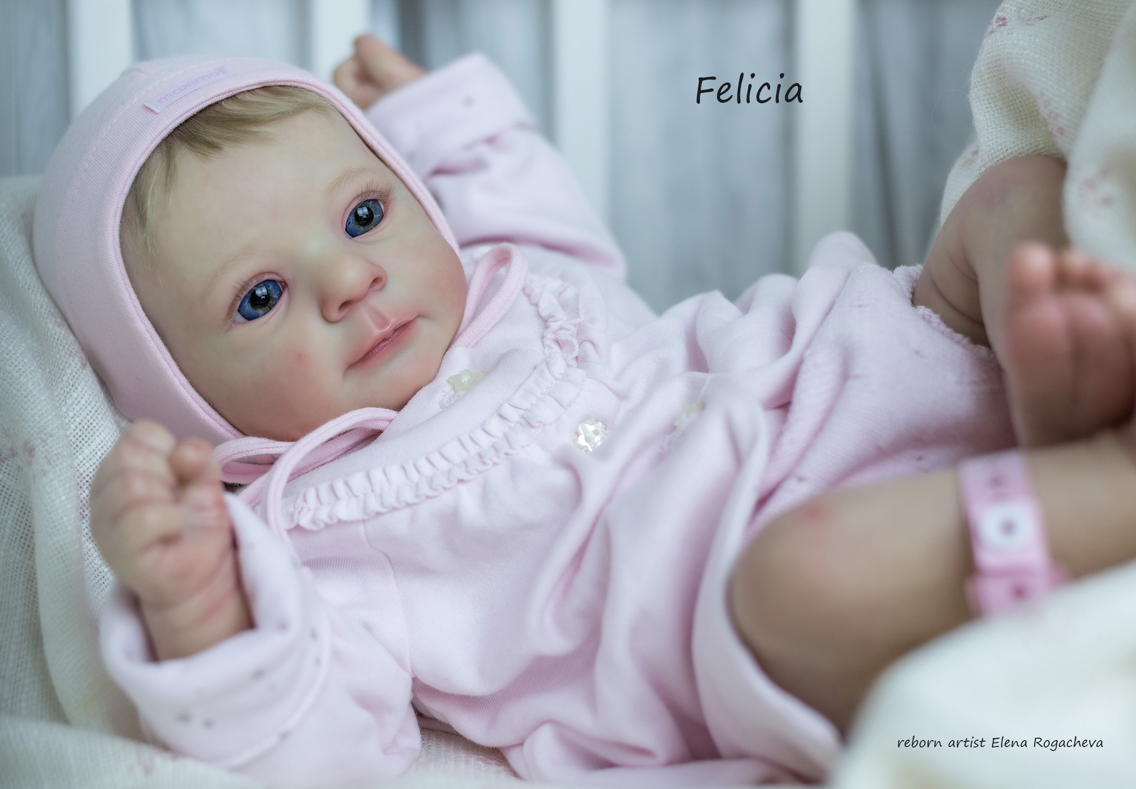 CUSTOM ORDER Felicia by Gudrun Legler, Reborn Baby Doll Open Edition With  COA, Newborn 19 Inches, Baby Girl or Boy, Hyperrealistic Doll 