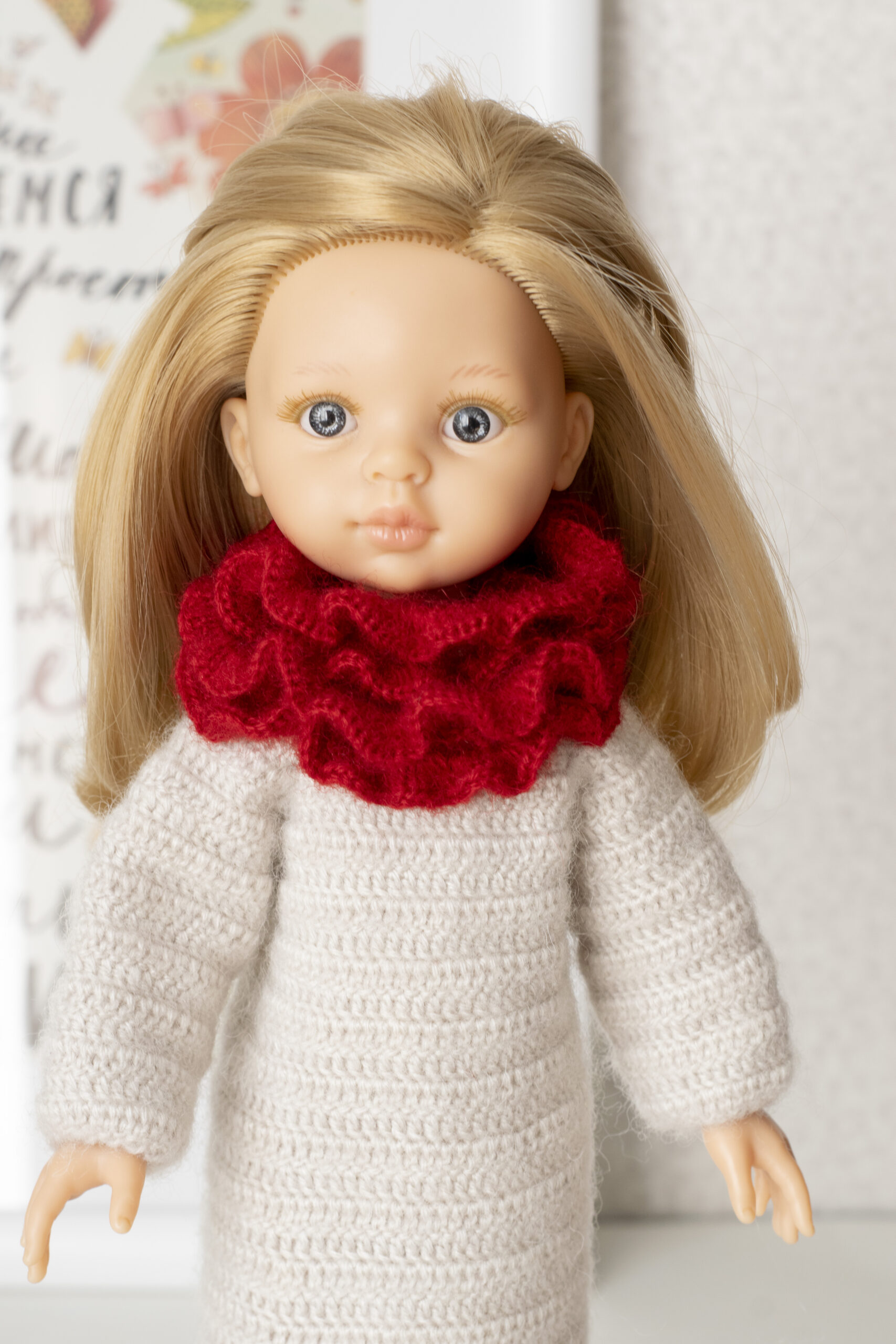 Crochet pattern scarf for dolls Paola Reina, Dumplings