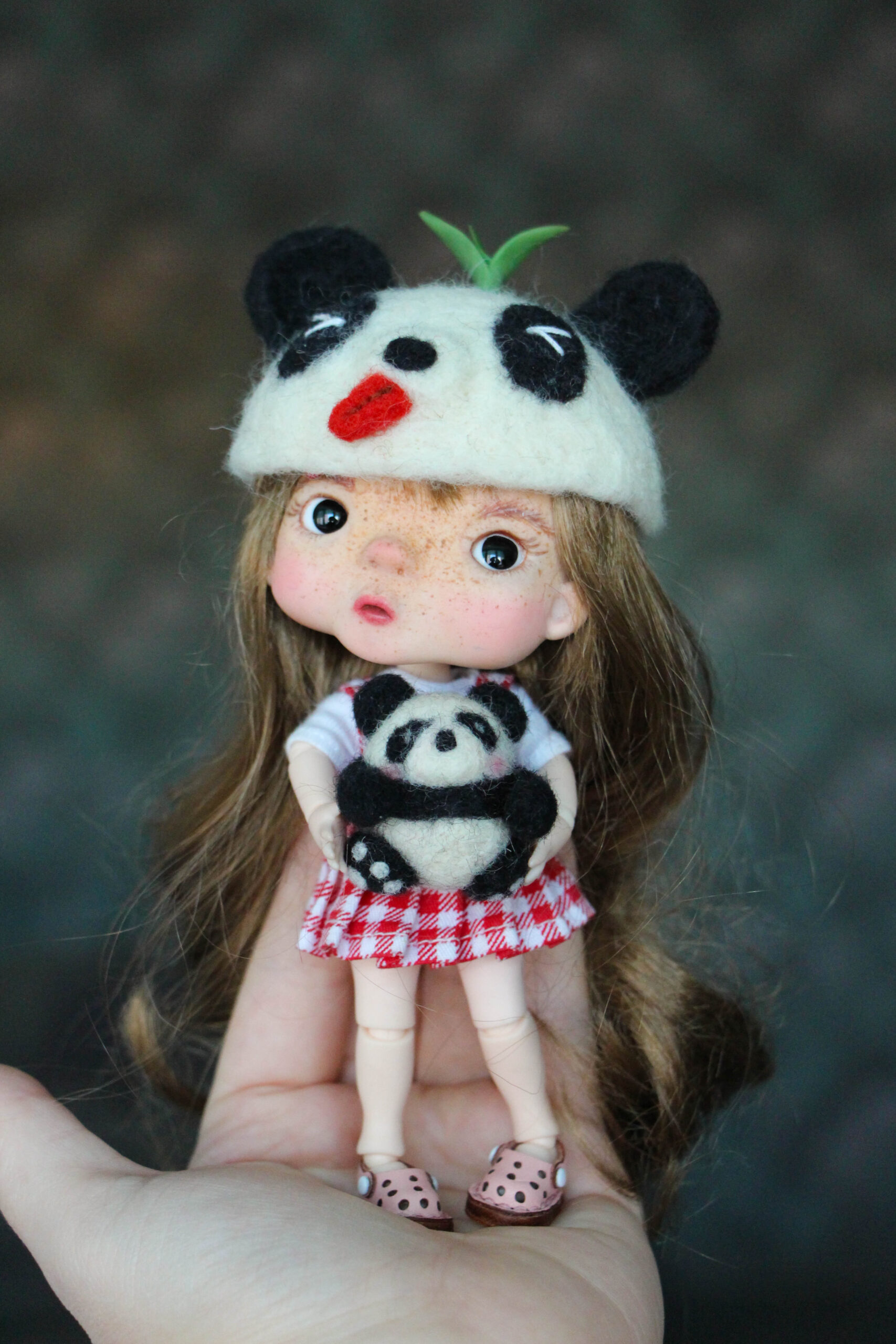 OB11 Obitsu 11 Handmade doll Panda doll - DailyDoll Shop