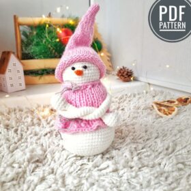 amigurumi snowman crochet pattern