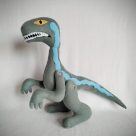 Velociraptor 55 Jurassic World Dinosaur Blue Plush Toy