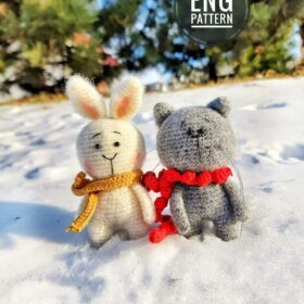 1 Amigurumi bunny and cat crochet pattern