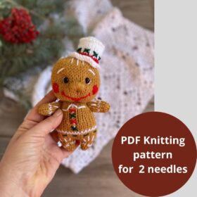 Gingerbread Man knitting pattern