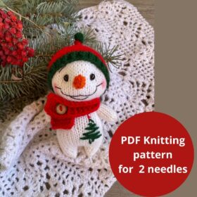 Snowman knitting pattern