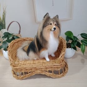 Author's Realistic Crochet Mini copy Sheltie Sable