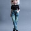 Jacoosun doll outfit realistic green jeans
