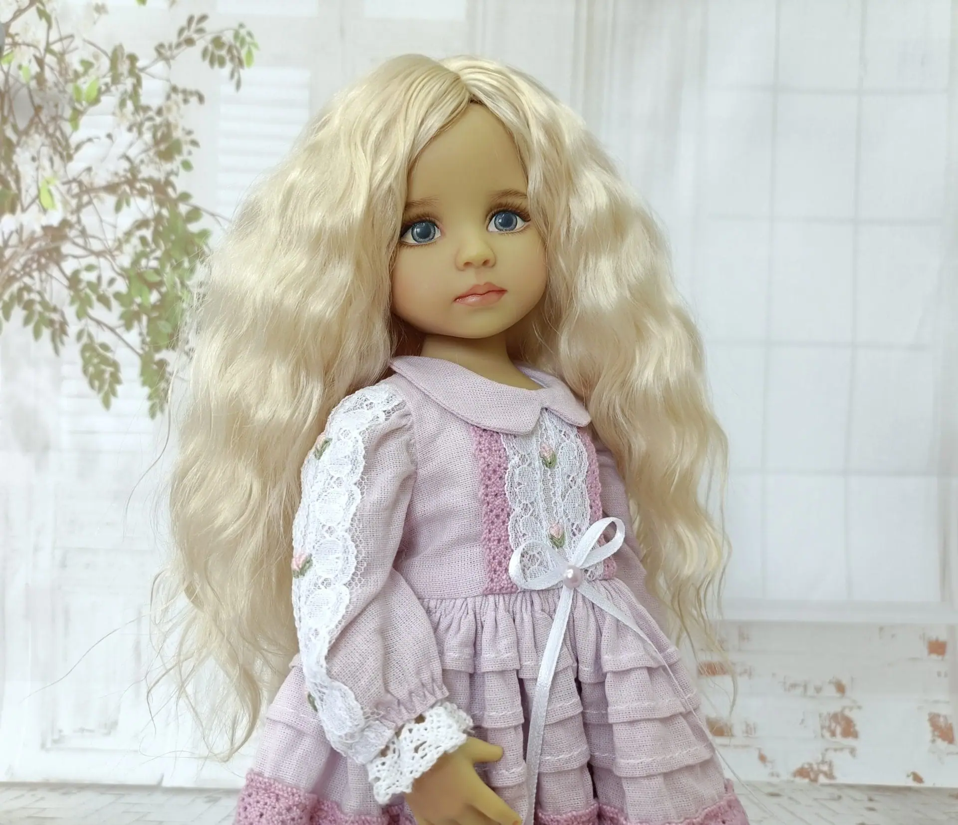 Mohair wig 7-8 inch, wig for little darling doll 1 img 20250628 144229.jpg