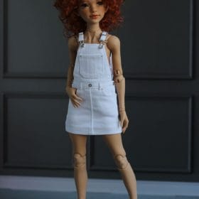 Morphingon doll 13 in realistic denim sundress