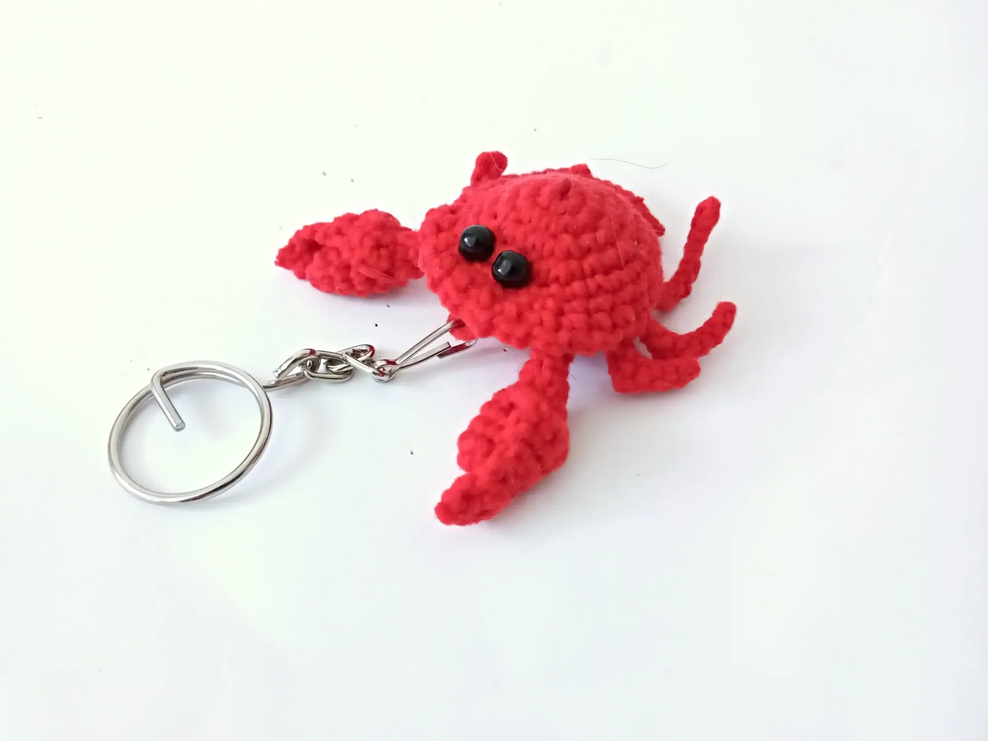 Crab * Crochet Pdf pattern * Marine animals 3 keychain crab handmade.jpg