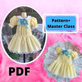 Paola Reina doll dress patterns and Little Darling doll dress patterns