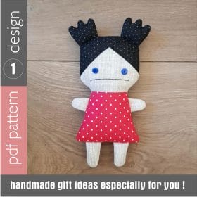 Rag doll sewing pattern